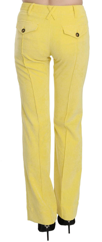 Just Cavalli  Corduroy Mid Waist Straight Trousers Pants #women, Catch, feed-agegroup-adult, feed-color-yellow, feed-gender-female, feed-size-IT38|XS, feed-size-IT40|S, feed-size-IT46|XL, Gender_Women, IT38|XS, IT40|S, IT46|XL, Jeans & Pants - Women - Clothing, Just Cavalli, Kogan, Women - New Arrivals, Yellow at SEYMAYKA