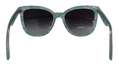 Dolce & Gabbana Blue Lace Crystal Acetate Butterfly DG419C Sunglasses
