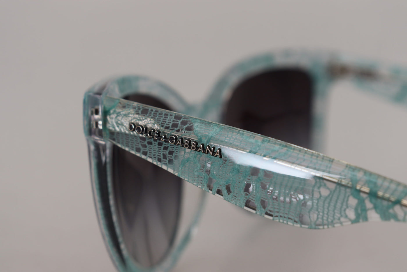 Dolce & Gabbana Blue Lace Crystal Acetate Butterfly DG419C Sunglasses