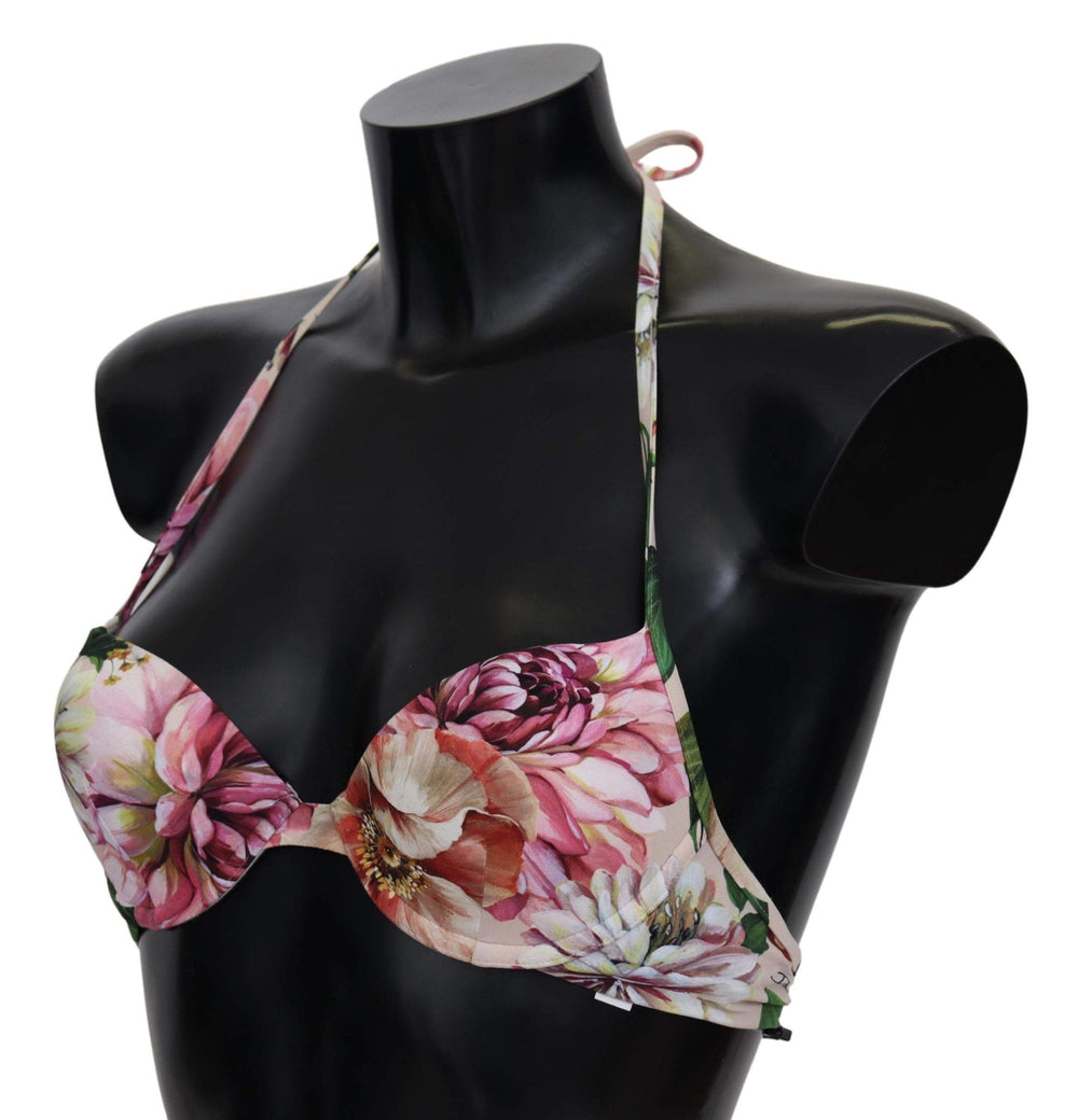 Dolce & Gabbana Multicolor Floral Swimsuit Beachwear Bikini Tops #women, Dolce & Gabbana, feed-agegroup-adult, feed-gender-female, IT1 | XS, Multicolor, Swimwear - Women - Clothing, Women - New Arrivals at SEYMAYKA