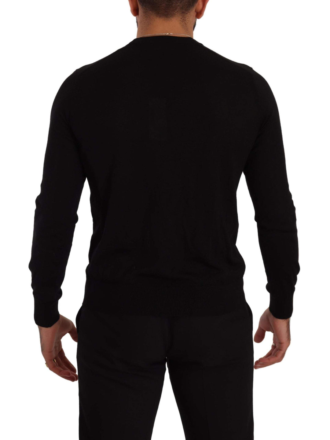 Dolce & Gabbana Black Cashmere Button Down Cardigan Sweater #men, Black, Dolce & Gabbana, feed-1, IT46 | S, IT50 | L, Sweaters - Men - Clothing at SEYMAYKA