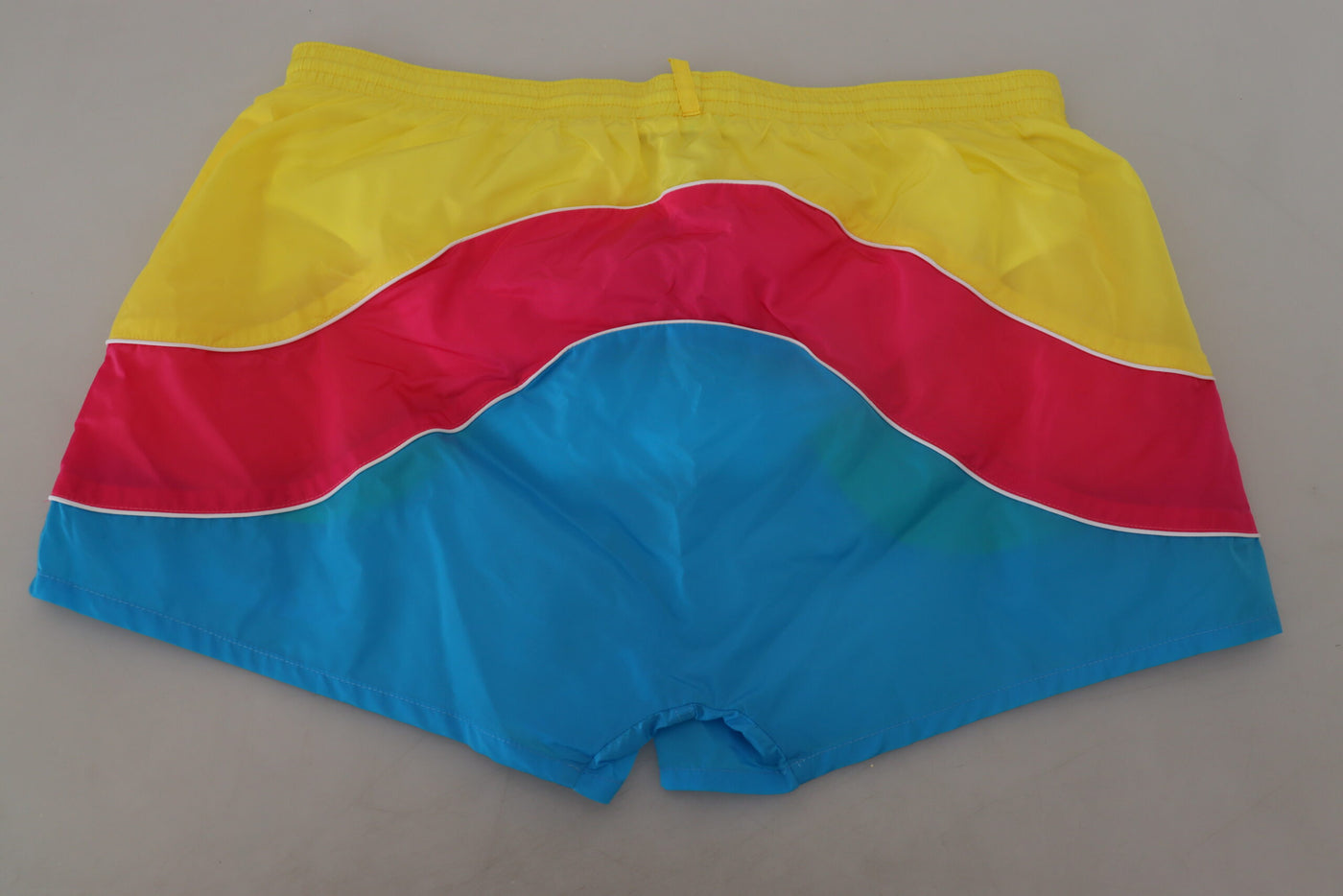 Dsquared² Multicolor Logo Print Men Beachwear Shorts Swimwear