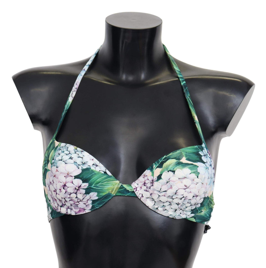 Dolce & Gabbana Multicolor Floral Print Beachwear Bikini Tops #women, Dolce & Gabbana, feed-agegroup-adult, feed-gender-female, IT1 | XS, IT2 | S, Multicolor, Swimwear - Women - Clothing, Women - New Arrivals at SEYMAYKA