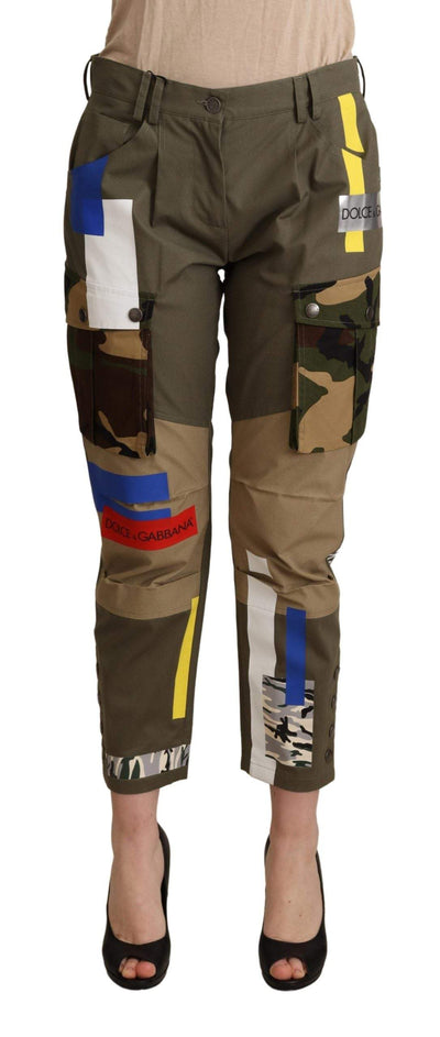 Dolce & Gabbana Green Military Cargo Trouser Cotton Pants Dolce & Gabbana, feed-agegroup-adult, feed-color-Green, feed-gender-female, Green, IT36 | XS, IT38|XS, IT40|S, IT42|M, IT44|L, IT46|XL, Jeans & Pants - Women - Clothing at SEYMAYKA