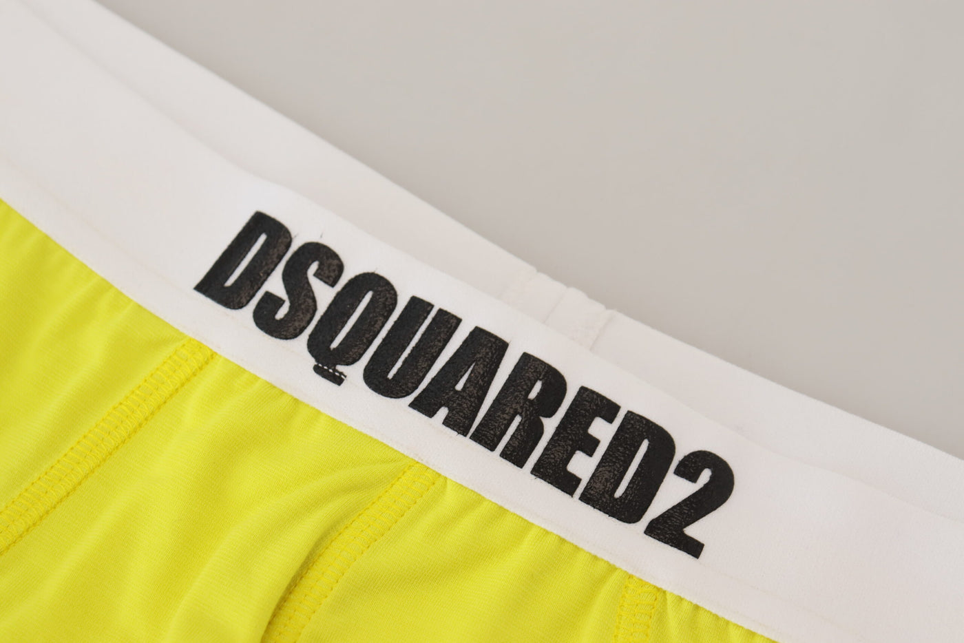 Dsquared² Yellow White Logo Modal Stretch Men Brief Underwear