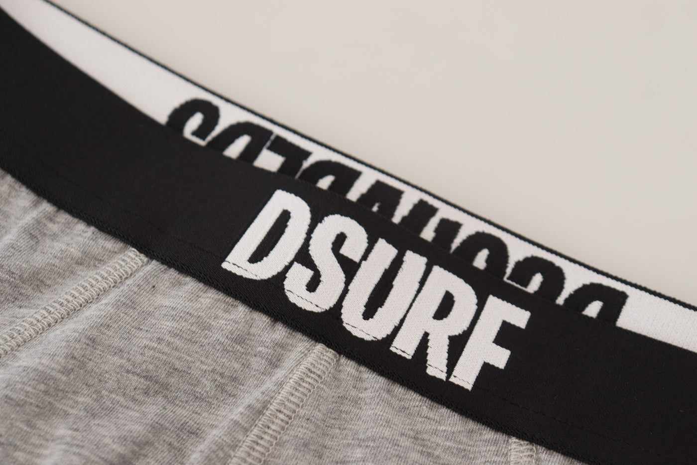 Dsquared² Gray DSURF Logo Cotton Stretch Men Brief Underwear