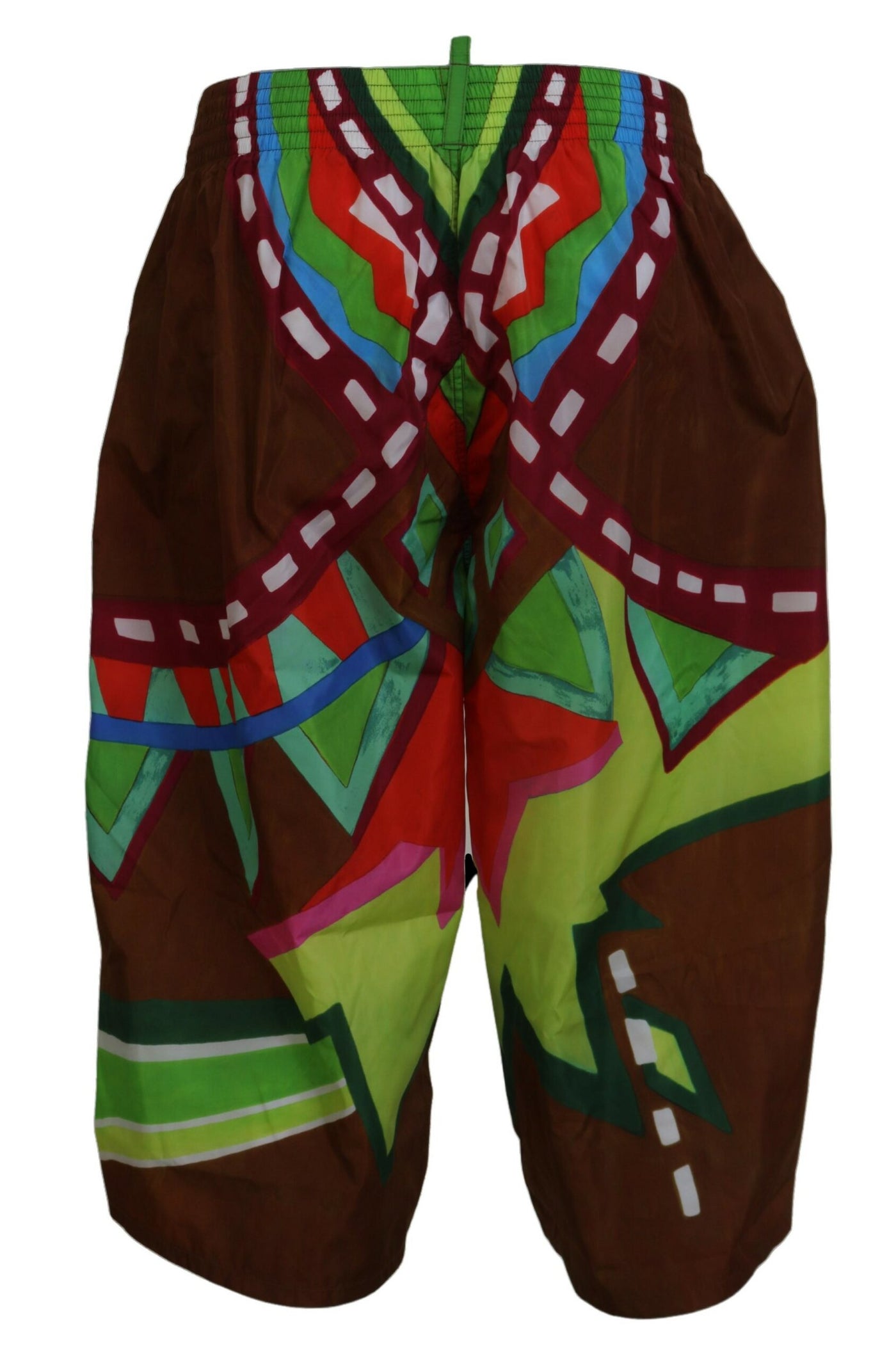 Dsquared² Multicolor Printed Men Beachwear Shorts Swimwear