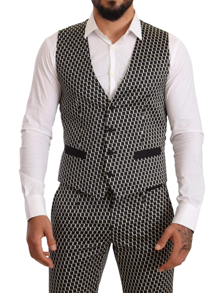 Dolce & Gabbana Black White Check 3 Piece Set MARTINI Suit #men, Black, Dolce & Gabbana, feed-agegroup-adult, feed-color-Black, feed-gender-male, IT48 | M, Suits - Men - Clothing at SEYMAYKA
