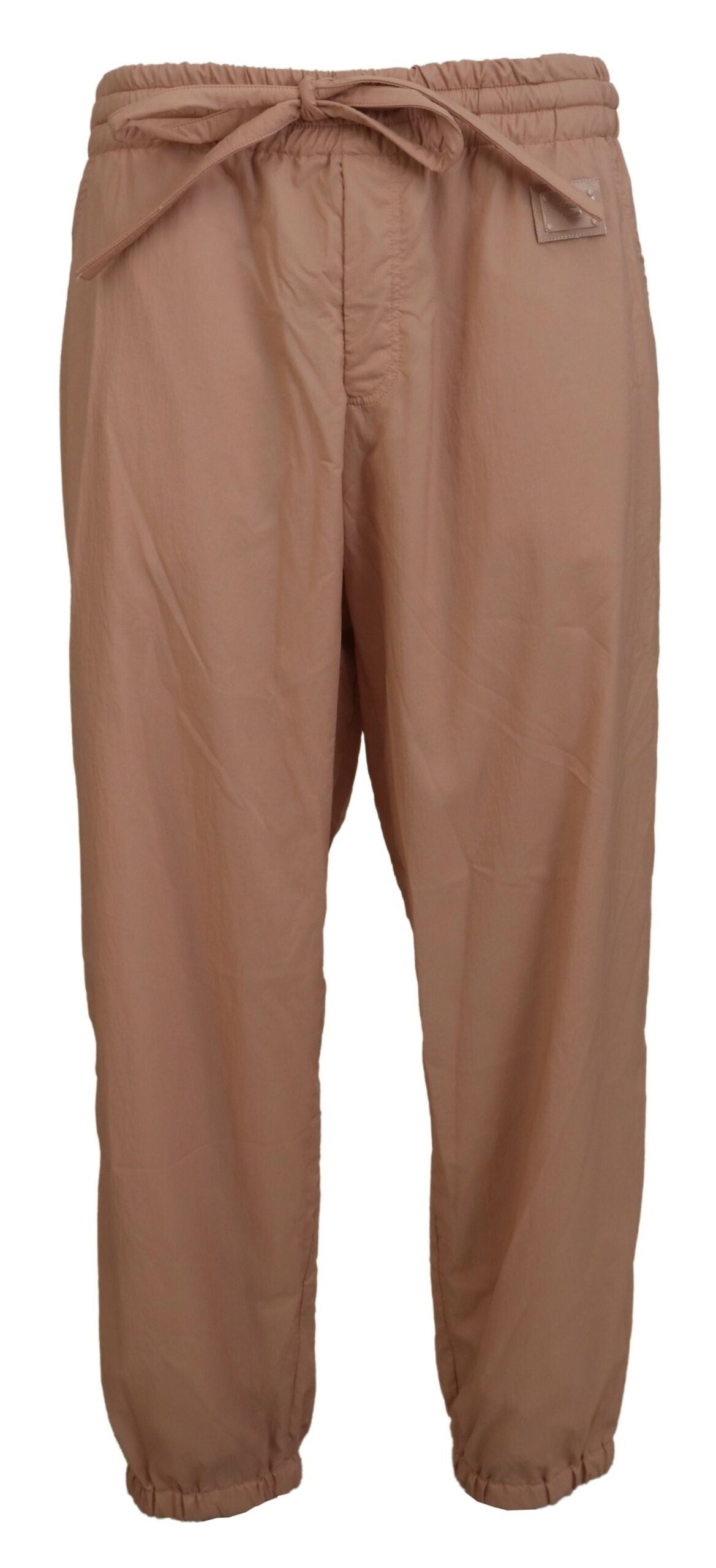 Dolce & Gabbana Peach Solid Men Sweatpants Pants