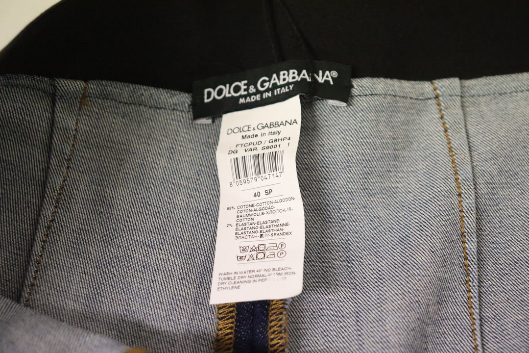 Dolce & Gabbana Blue High Waist Stretchable Skinny Pants Jeans
