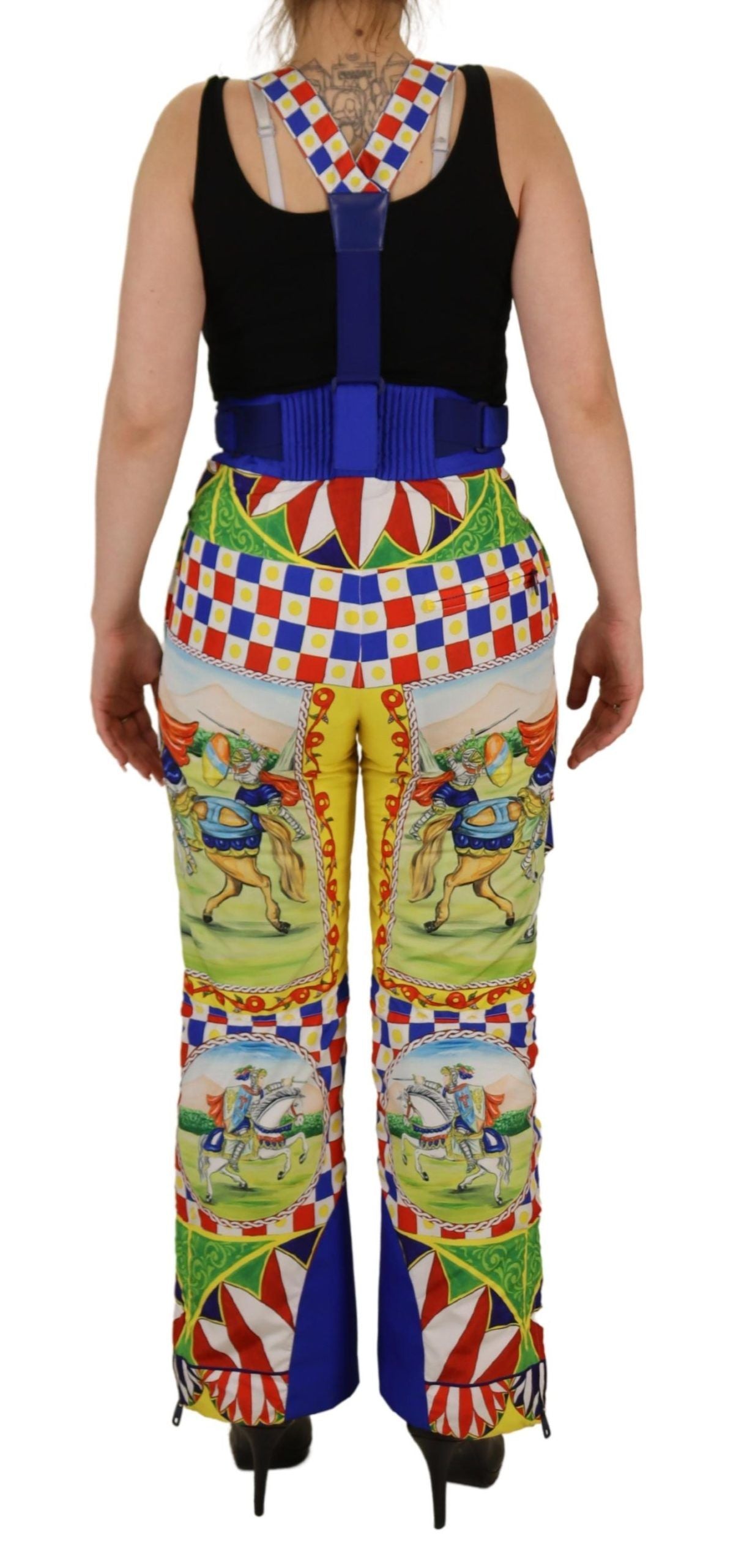 Dolce & Gabbana Multicolor Printed Snow Trouser Pants