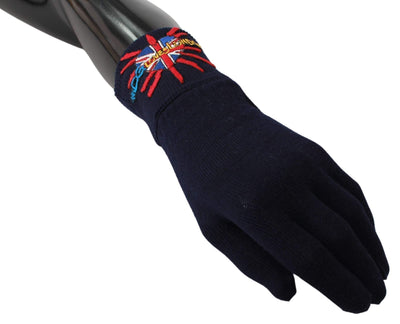 Dolce & Gabbana  Blue #DGLovesLondon Embroidered Wool Gloves #men, Accessories - New Arrivals, Blue, Brand_Dolce & Gabbana, Catch, Dolce & Gabbana, feed-agegroup-adult, feed-color-blue, feed-gender-male, feed-size-OS, Gender_Men, Gloves - Men - Accessories, Kogan at SEYMAYKA