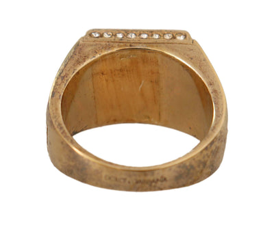 Dolce & Gabbana Gold Plated 925 Silver Red Crystal Ring Dolce & Gabbana, EU62 | US10.5, feed-agegroup-adult, feed-color-Gold, feed-gender-female, Gold, Rings - Women - Jewelry at SEYMAYKA