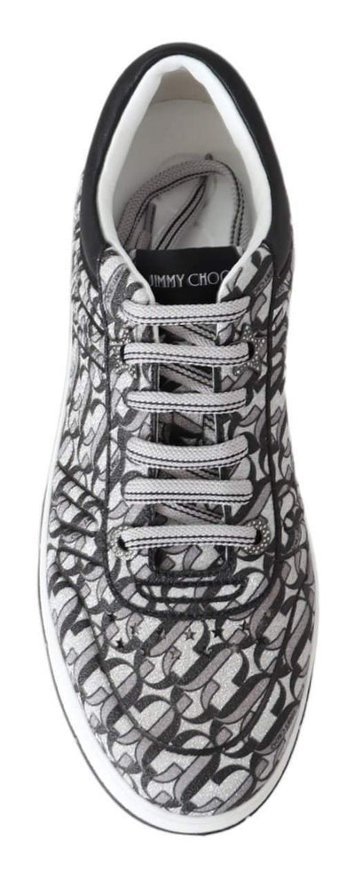 Jimmy Choo Hawaii Silver Black Glitter Sneakers #women, Black | Silver, EU38.5/US8.5, EU39/US9, EU41/US11, feed-agegroup-adult, feed-color-black, feed-color-silver, feed-gender-female, feed-size-US11, feed-size-US8.5, feed-size-US9, Gender_Women, Jimmy Choo, Shoes - New Arrivals, Sneakers - Women - Shoes at SEYMAYKA