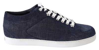 Jimmy Choo Miami Blue Denim Sneakers #women, Blue, EU36.5/US6.5, EU36/US6, EU37/US7, EU38/US8, EU39.5/US9.5, feed-agegroup-adult, feed-color-blue, feed-gender-female, feed-size-US6, feed-size-US6.5, feed-size-US7, feed-size-US9.5, Gender_Women, Jimmy Choo, Shoes - New Arrivals, Sneakers - Women - Shoes at SEYMAYKA