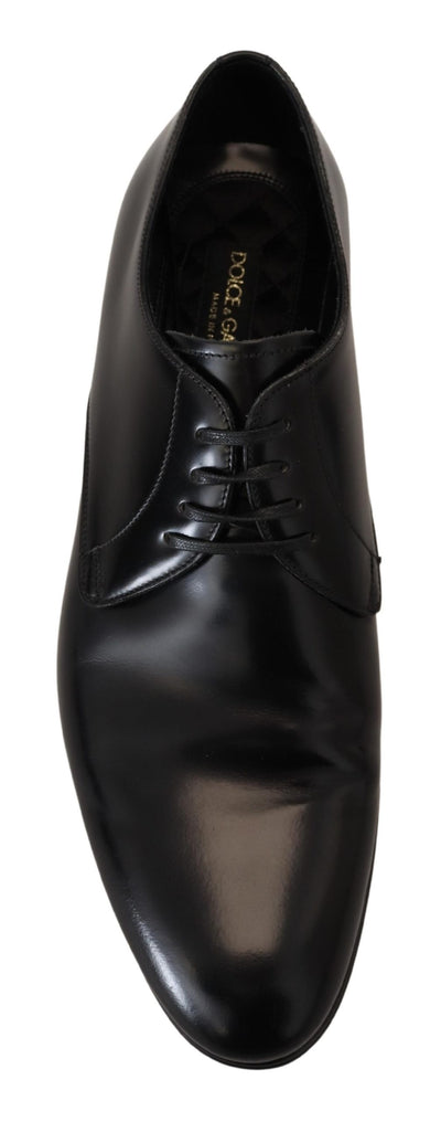 Dolce & Gabbana Black Leather Formal Dress Shoes
