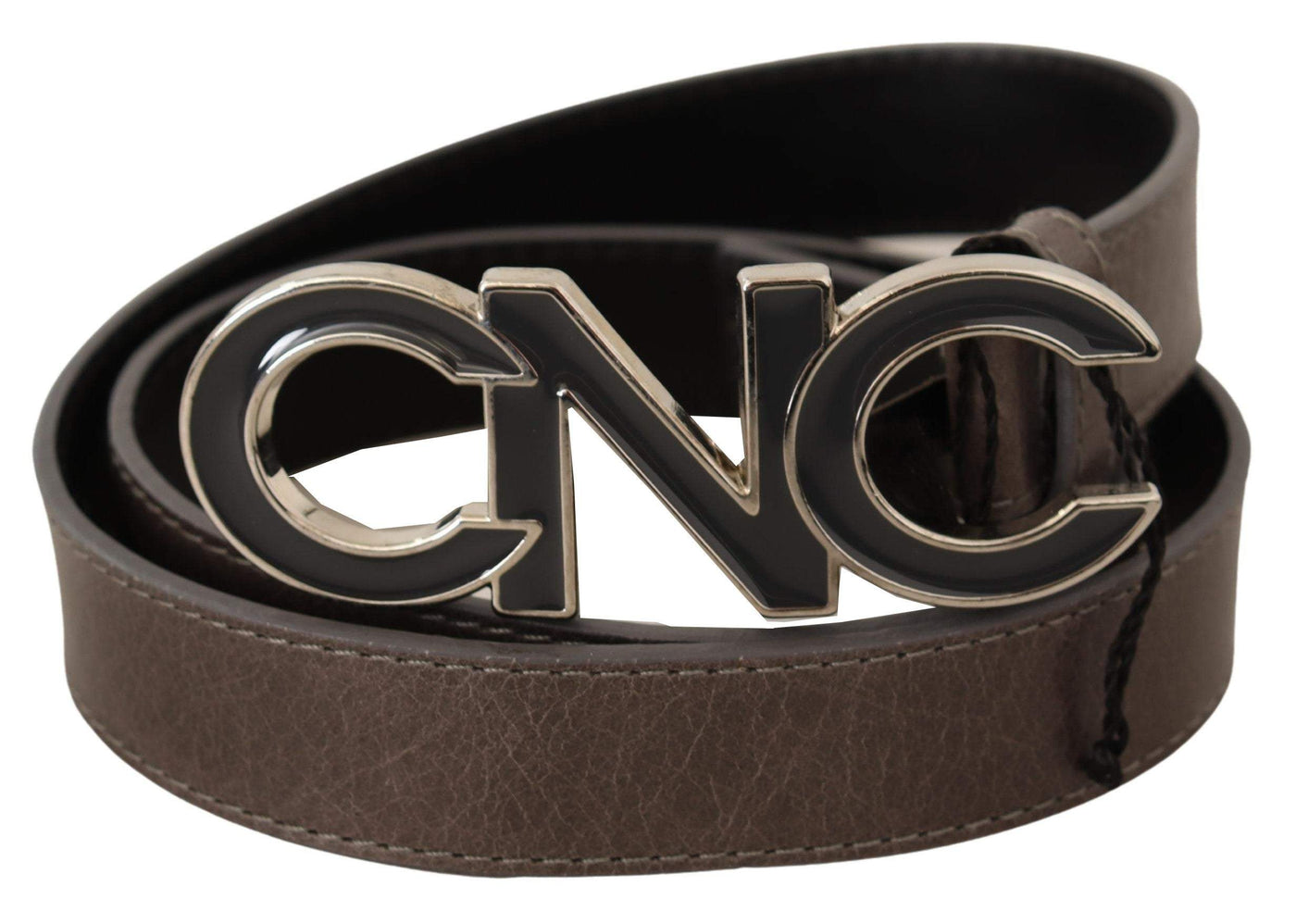 Costume National Brown Letter Logo Buckle Belt 85 cm / 34 Inches, Belts - Women - Accessories, Brown, Costume National, feed-agegroup-adult, feed-color-Brown, feed-gender-female at SEYMAYKA