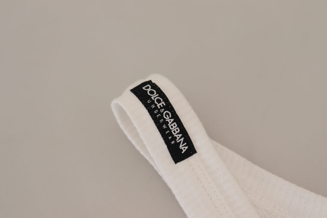 Dolce & Gabbana Cotton White Tank Sleeveless Underwear T-shirt