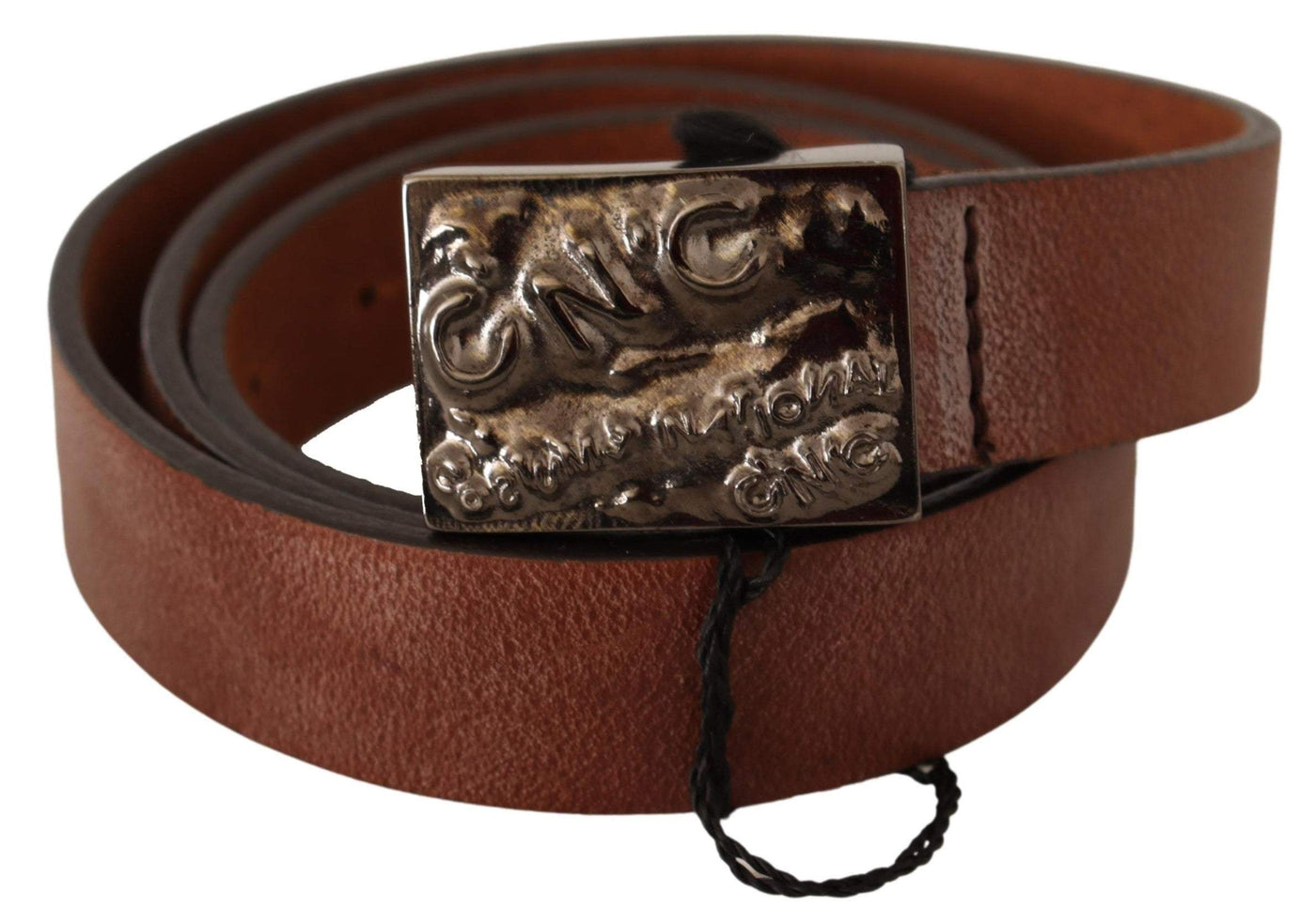 Costume National Brown Metal Buckle Waist Belt #men, 100 cm / 40 Inches, Belts - Men - Accessories, Brown, Costume National, feed-agegroup-adult, feed-color-Brown, feed-gender-male at SEYMAYKA