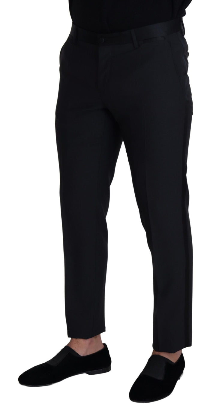 Dolce & Gabbana Black Wool  Formal Pants