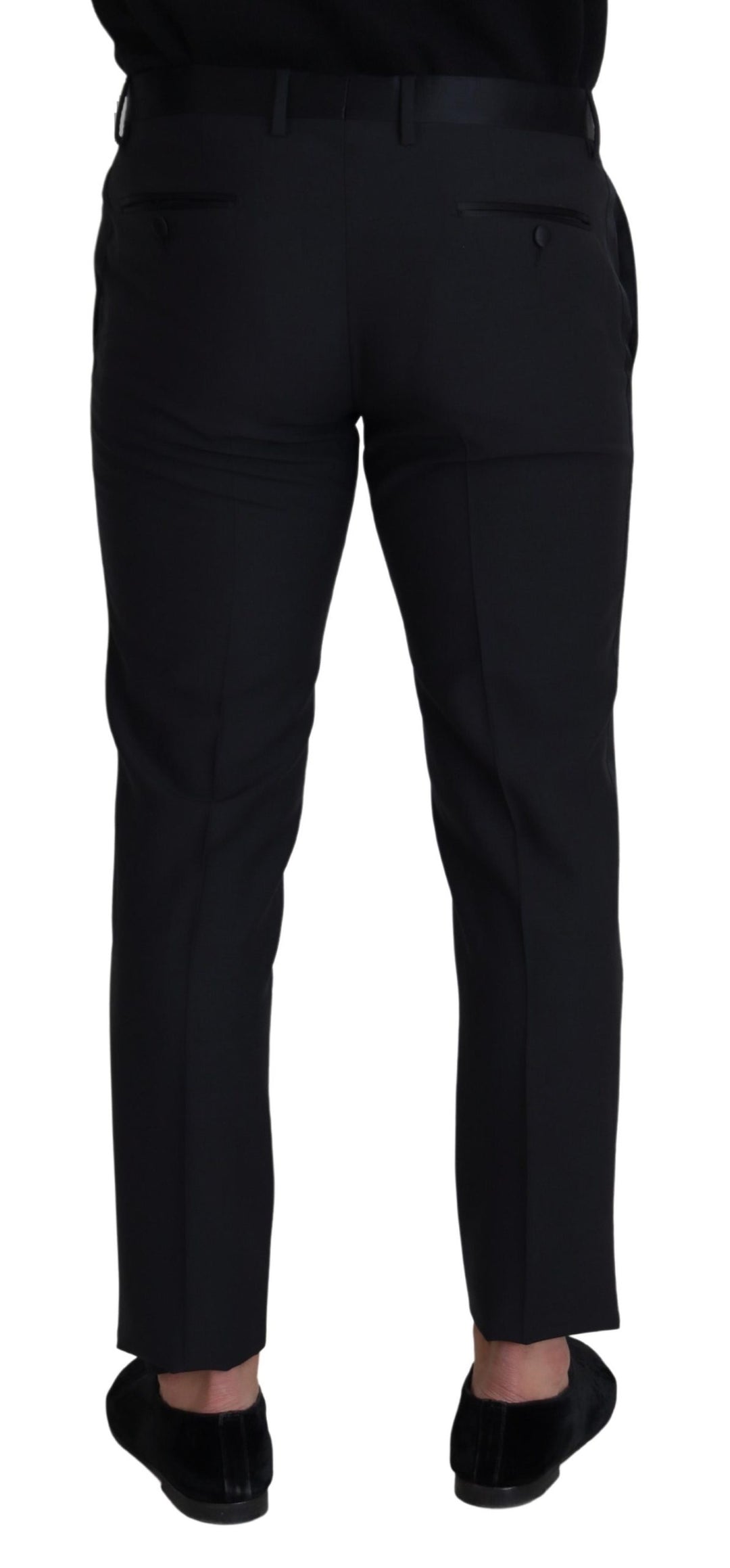 Dolce & Gabbana Black Wool  Formal Pants