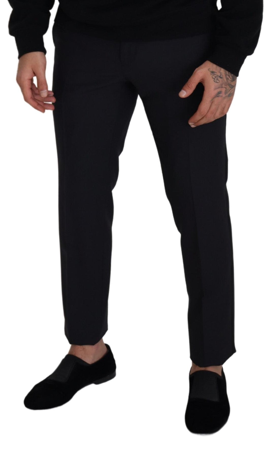 Dolce & Gabbana Black Wool  Formal Pants