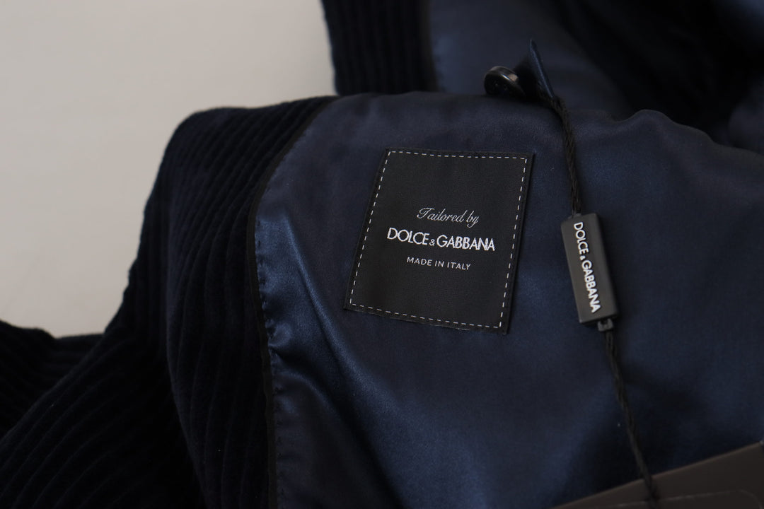 Dolce & Gabbana Black Cotton Cardigan Long Coat  Jacket