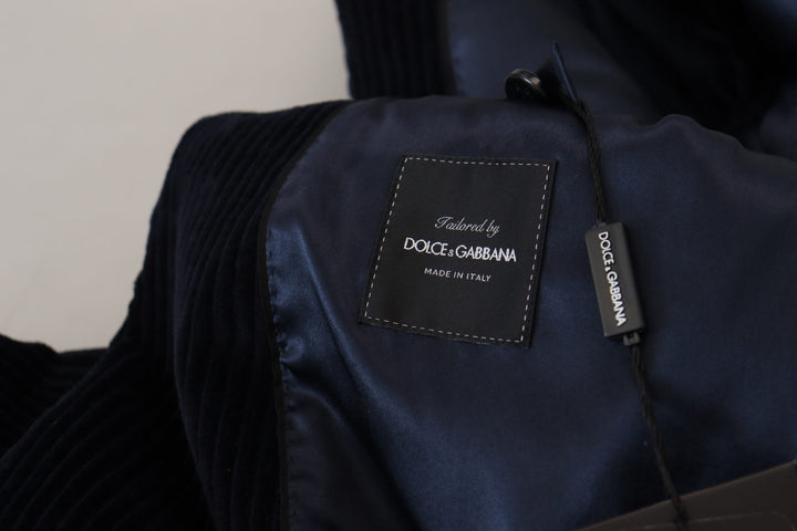 Dolce & Gabbana Black Cotton Cardigan Long Coat  Jacket