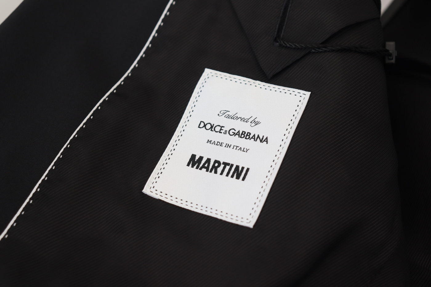 Dolce & Gabbana Black Jacket Vest 2 Piece MARTINI Blazer