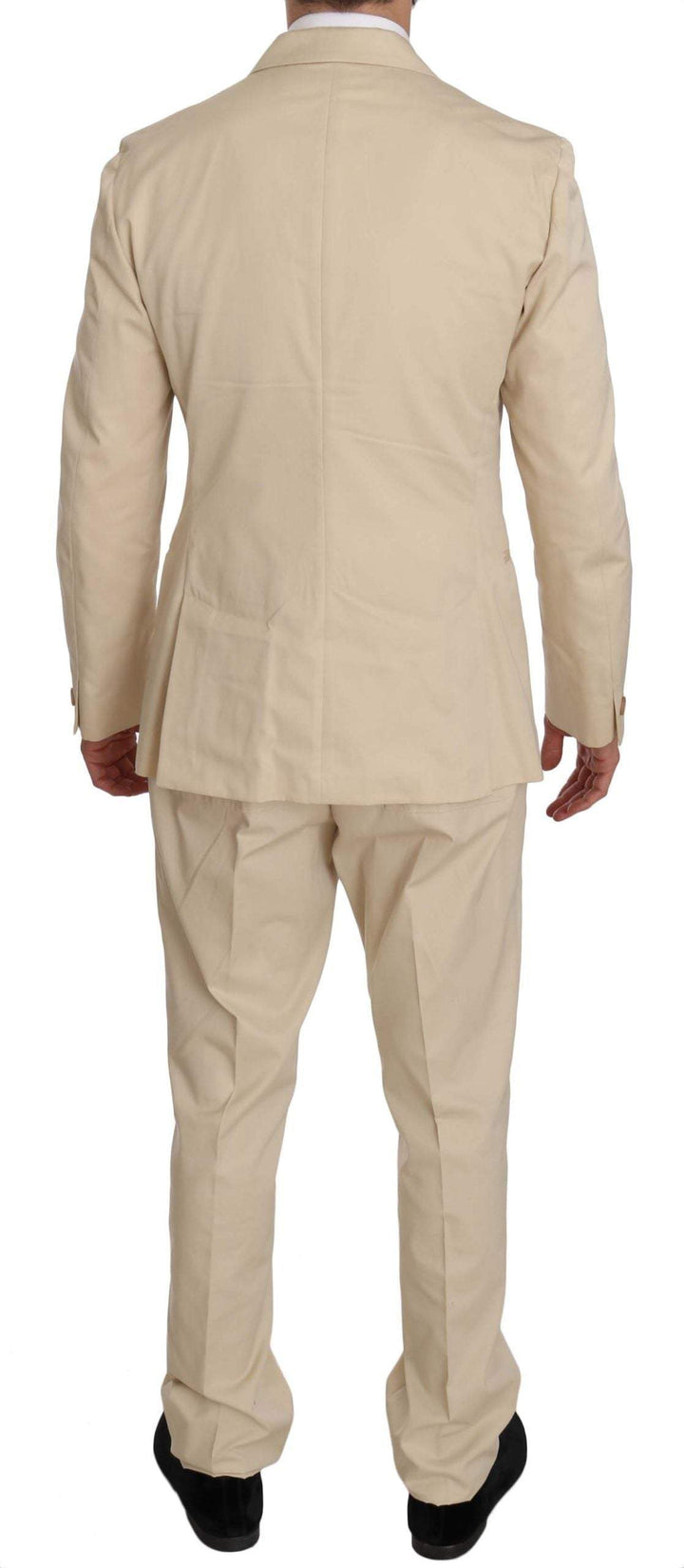 Romeo Gigli Two Piece 3 Button  Cotton Solid Suit #men, Beige, Catch, feed-agegroup-adult, feed-color-beige, feed-gender-male, feed-size-IT46 | S, feed-size-IT50 | L, Gender_Men, IT46 | S, IT50 | L, Kogan, Men - New Arrivals, Romeo Gigli, Suits - Men - Clothing at SEYMAYKA