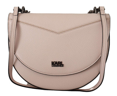 Karl Lagerfeld Light Pink Mauve Leather Shoulder Bag feed-1, Handbags - New Arrivals, Karl Lagerfeld, Pink, Shoulder Bags - Women - Bags, Women - New Arrivals at SEYMAYKA
