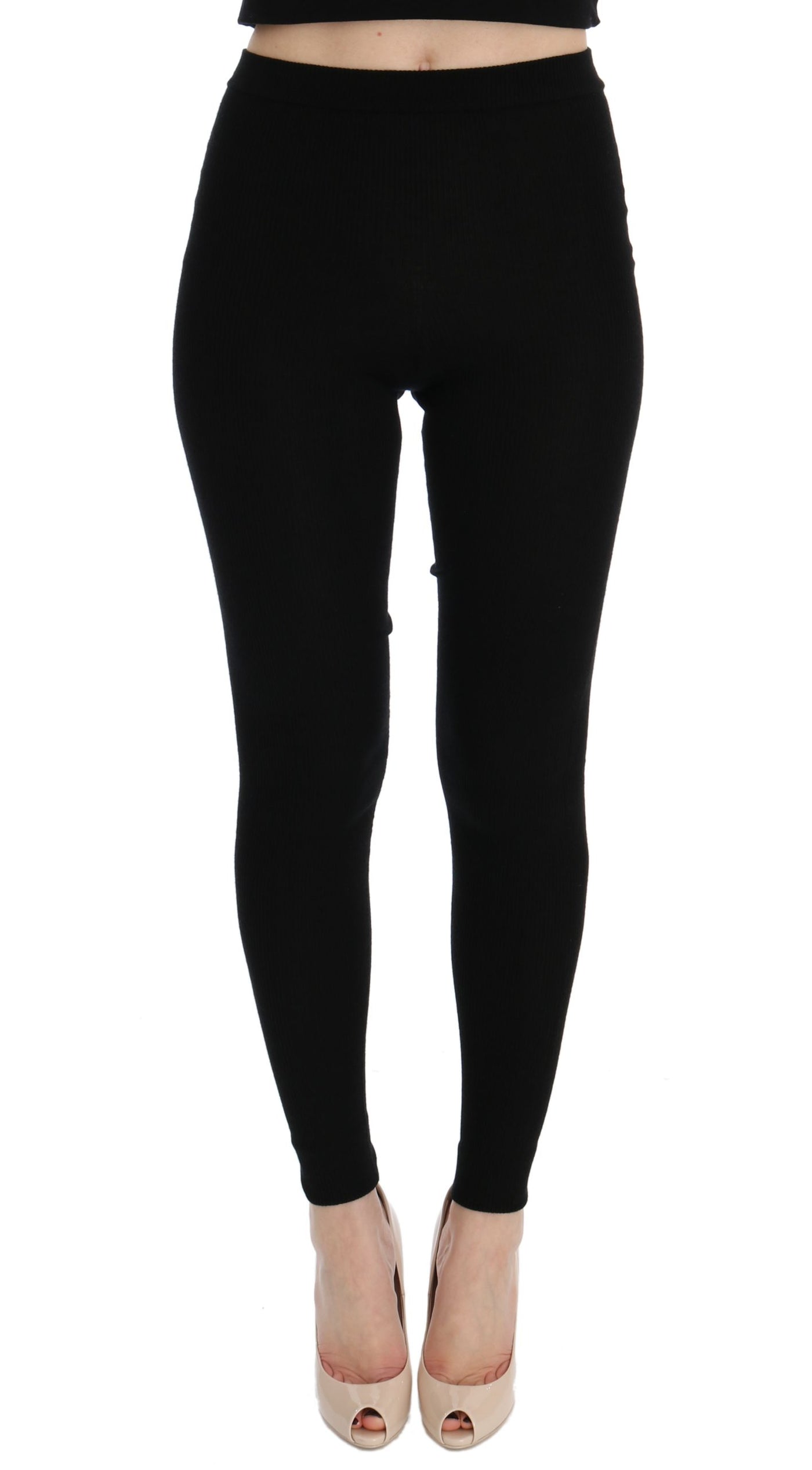 Dolce & Gabbana Black Slim Fit  Cashmere Pants