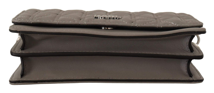 Karl Lagerfeld Light Grey Leather Crossbody Bag Crossbody Bags - Women - Bags, feed-1, Grey, Handbags - New Arrivals, Karl Lagerfeld, Shoulder Bags - Women - Bags, Women - New Arrivals at SEYMAYKA