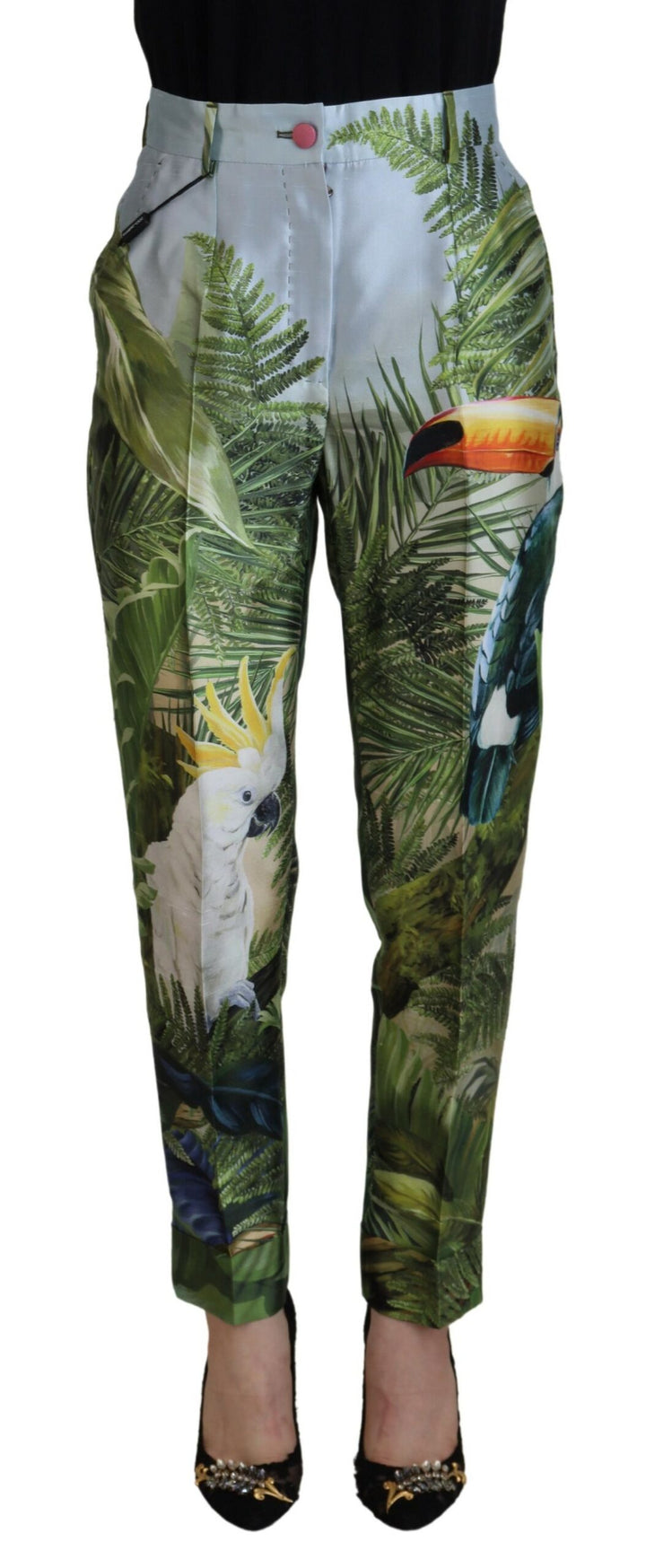 Multicolor JunglePrint Tapered Pants