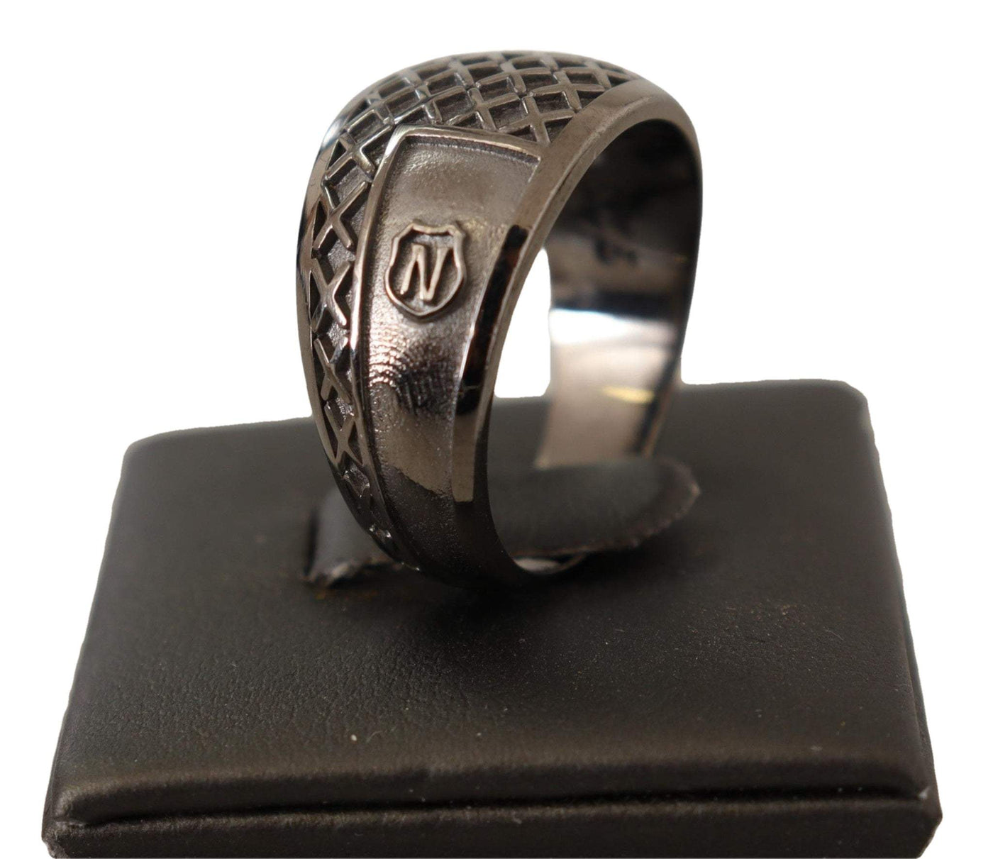 Nialaya Rhodium 925 Sterling Silver  Ring #men, EU66 | US12, feed-1, Nialaya, Rings - Men - Jewelry, Silver at SEYMAYKA