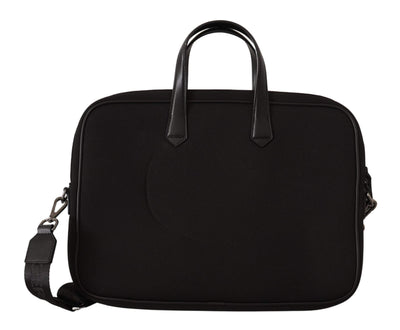 Karl Lagerfeld Black Nylon Laptop Crossbody Bag #men, Black, feed-1, Handbags - New Arrivals, Karl Lagerfeld, Luggage and Travel - Men - Bags, Men - New Arrivals, Shoulder Bags - Men - Bags at SEYMAYKA
