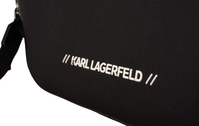 Karl Lagerfeld Black Nylon Laptop Crossbody Bag #men, Black, feed-1, Handbags - New Arrivals, Karl Lagerfeld, Luggage and Travel - Men - Bags, Men - New Arrivals, Shoulder Bags - Men - Bags at SEYMAYKA
