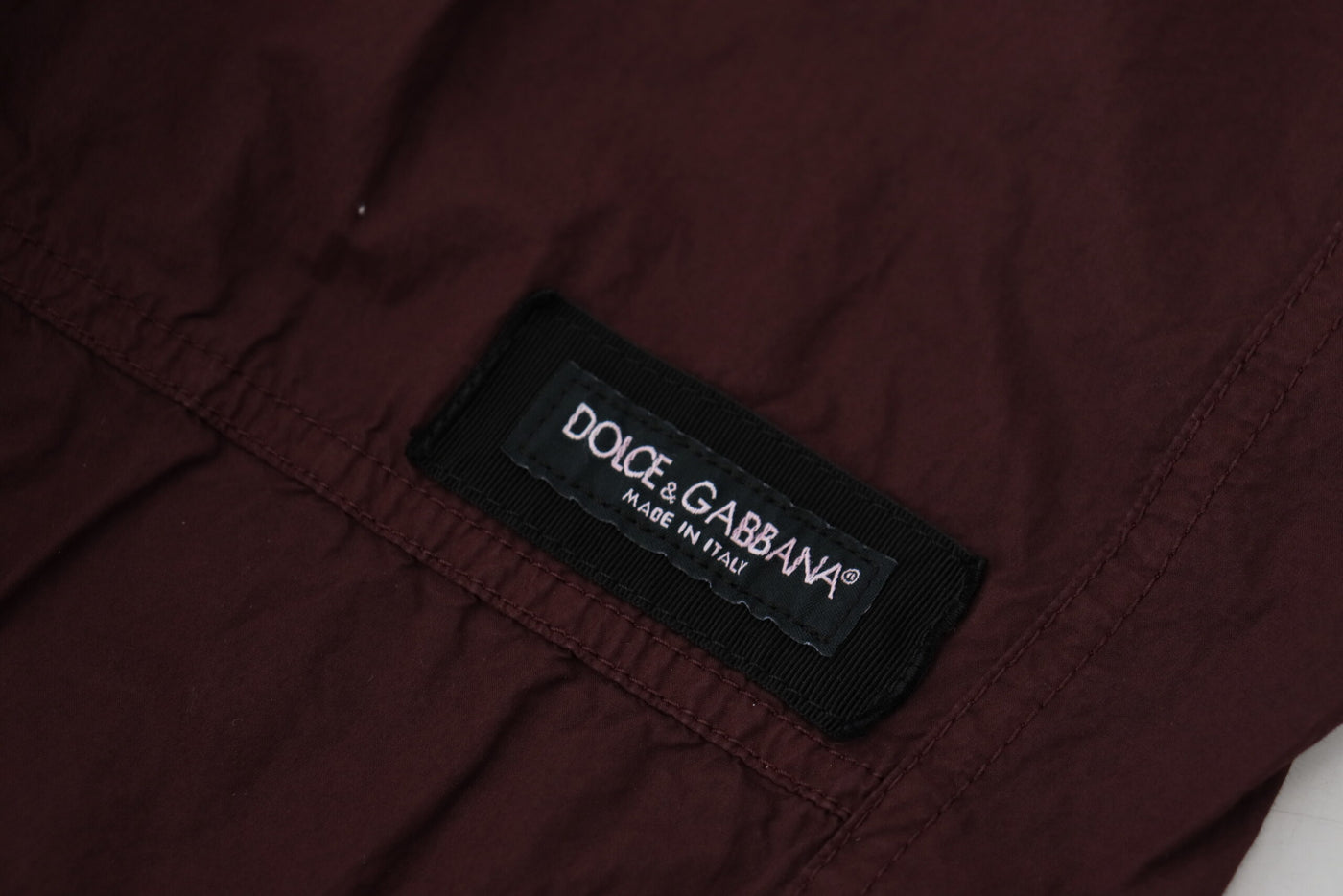 Dolce & Gabbana Bordeaux Cotton Cargo Jogger Sweatpants Pants