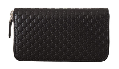 Gucci Black Wallet Microguccissima Leather Zipper wallet Black, feed-1, Gucci, Wallets - Women - Bags at SEYMAYKA