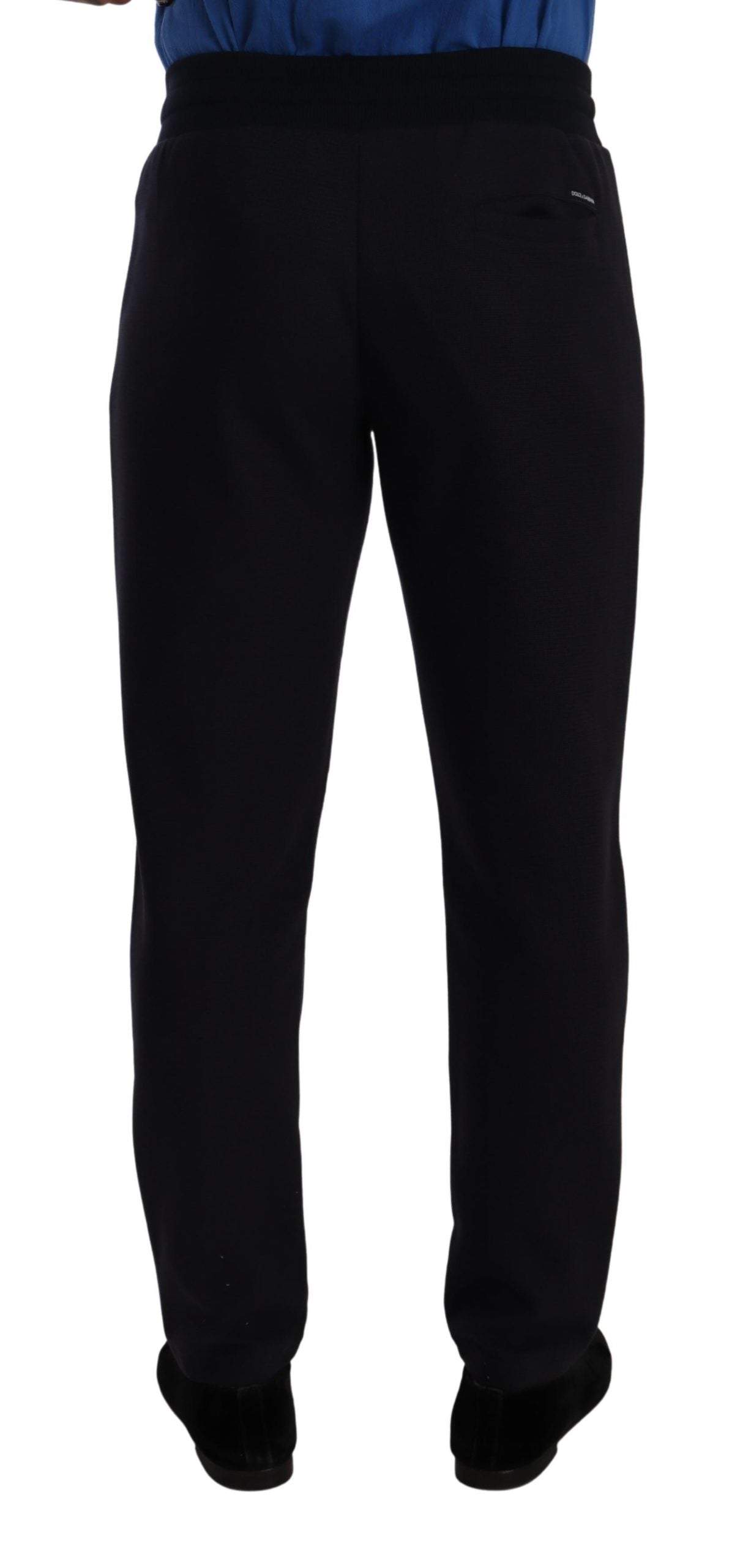 Dolce & Gabbana Blue Cotton Stretch Jogging Trouser Pants #men, Blue, Dolce & Gabbana, feed-1, IT46 | S, Jeans & Pants - Men - Clothing at SEYMAYKA