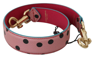 Dolce & Gabbana  Pink Polka Dot Leather Shoulder Strap #women, Accessories - New Arrivals, Brand_Dolce & Gabbana, Catch, Dolce & Gabbana, feed-agegroup-adult, feed-color-pink, feed-gender-female, feed-size-OS, Gender_Women, Kogan, Other - Women - Accessories, Pink at SEYMAYKA