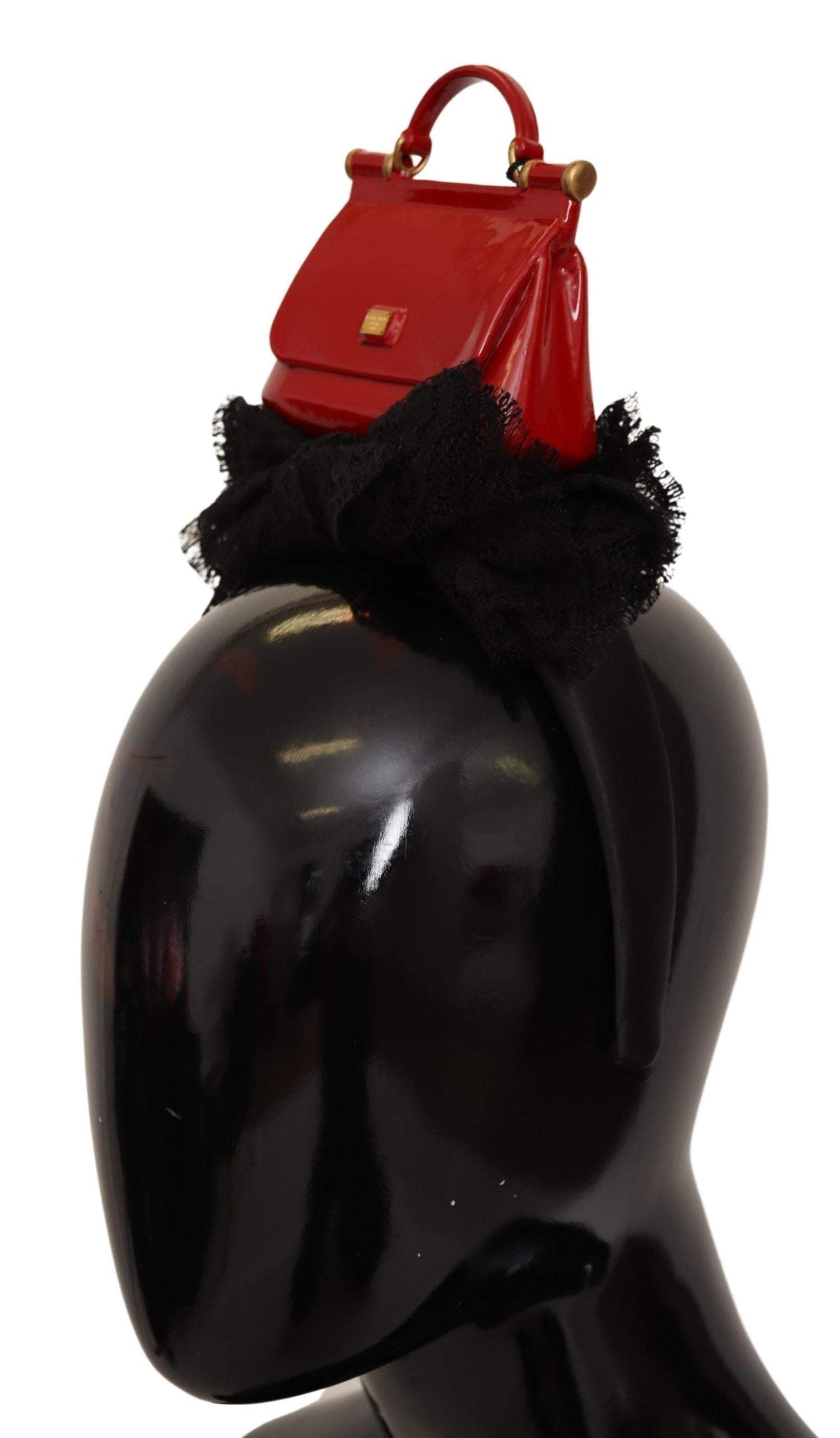 Dolce & Gabbana Black Cotton Red Hat Sicily Bag Headband Diadem Black, Dolce & Gabbana, feed-agegroup-adult, feed-color-Black, feed-gender-female, Headbands - Women - Accessories at SEYMAYKA