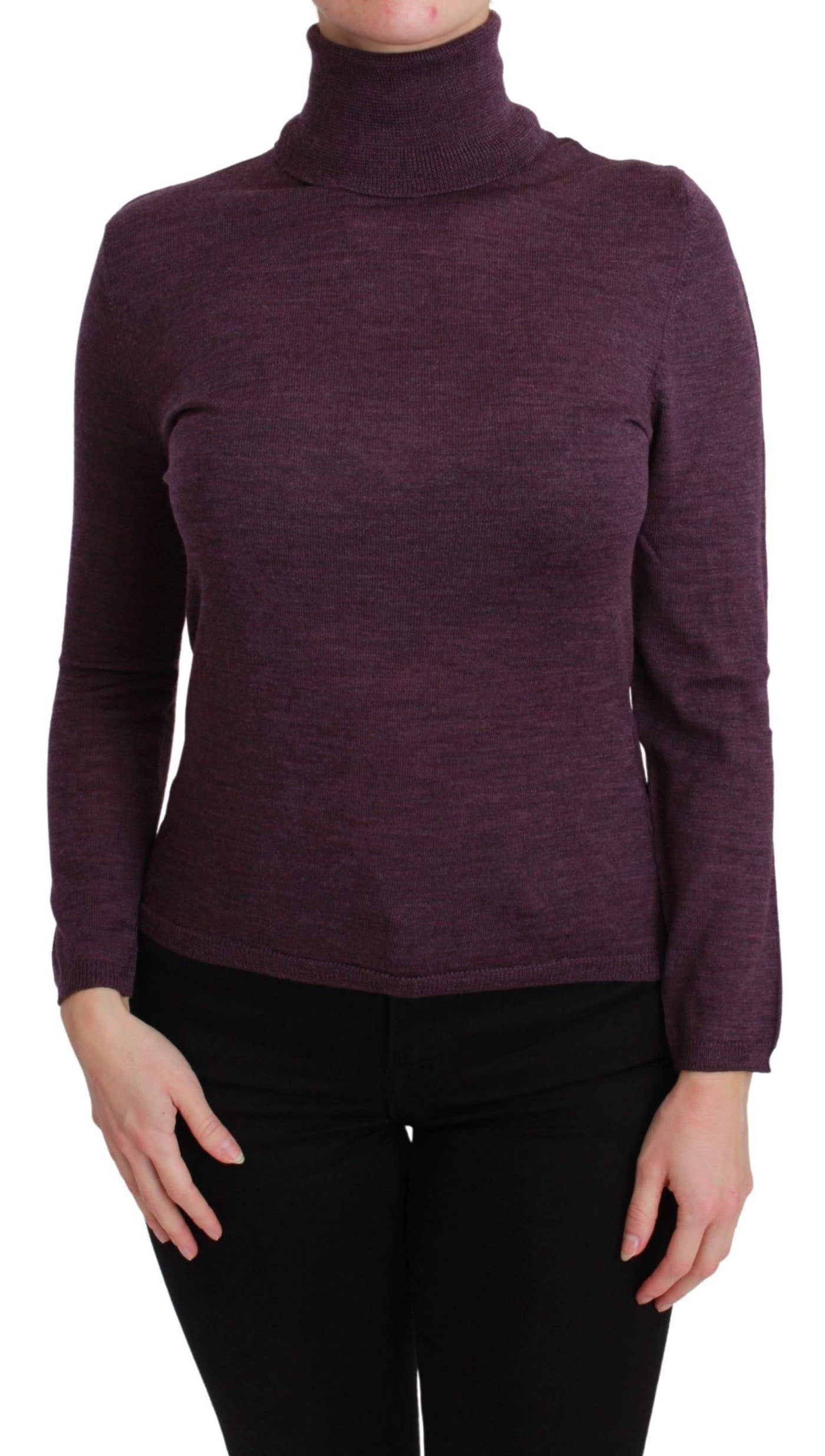 BYBLOS Women Purple Turtleneck Long Sleeve Pullover Sweater #women, BYBLOS, Catch, feed-agegroup-adult, feed-color-purple, feed-gender-female, feed-size-L, feed-size-S, feed-size-XL, Gender_Women, Kogan, L, Purple, S, Sweaters - Women - Clothing, Women - New Arrivals, XL at SEYMAYKA
