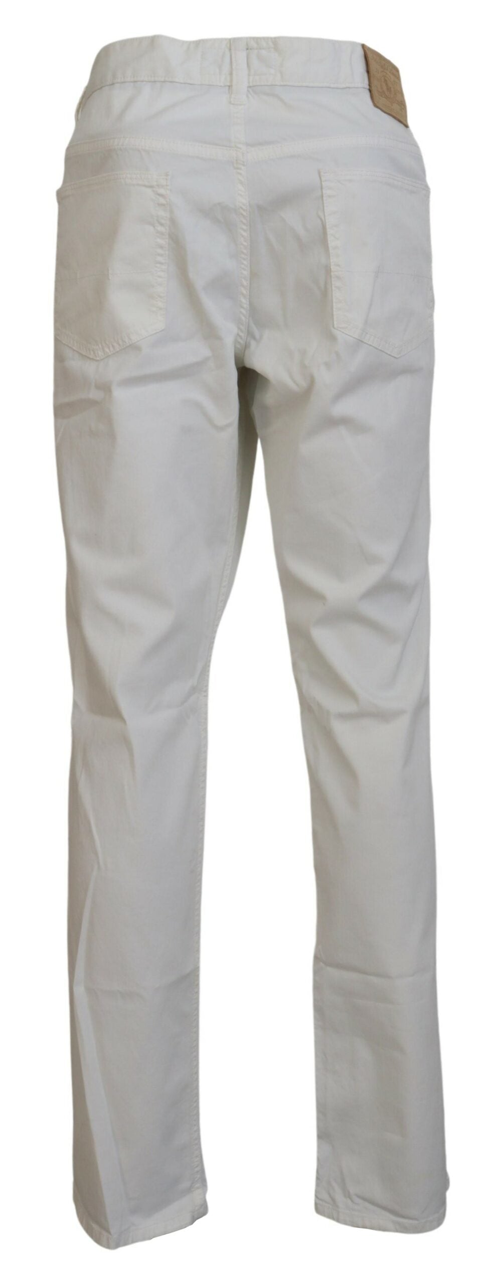 Ralph Lauren Ivory Cotton Straight Fit Men Denim Jeans