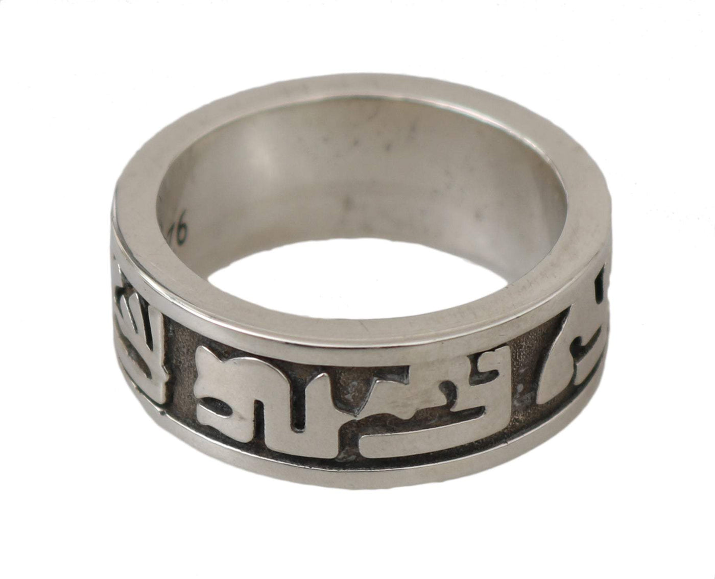Nialaya Silver Sterling Hieroglyph Men 925 Authentic #men, Accessories - New Arrivals, EU62 | US10.5, feed-1, Nialaya, Rings - Men - Jewelry, Silver at SEYMAYKA