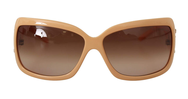 Dolce & Gabbana Beige Cat Eye PVC Frame Brown Lenses Shades Sunglasses Beige, Dolce & Gabbana, feed-1, Sunglasses for Women - Sunglasses at SEYMAYKA