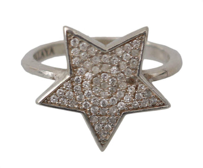 Nialaya Silver  Clear CZ Star 925 Ring #women, Accessories - New Arrivals, Catch, EU50 | US5, EU52 | US6, EU54 | US7, feed-agegroup-adult, feed-color-silver, feed-gender-female, feed-size-EU50 | US5, feed-size-EU52 | US6, feed-size-EU54 | US7, Gender_Women, Kogan, Nialaya, Rings - Women - Jewelry, Silver at SEYMAYKA