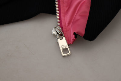 Dolce & Gabbana Nylon Pink  Full Zip Bomber Jacket