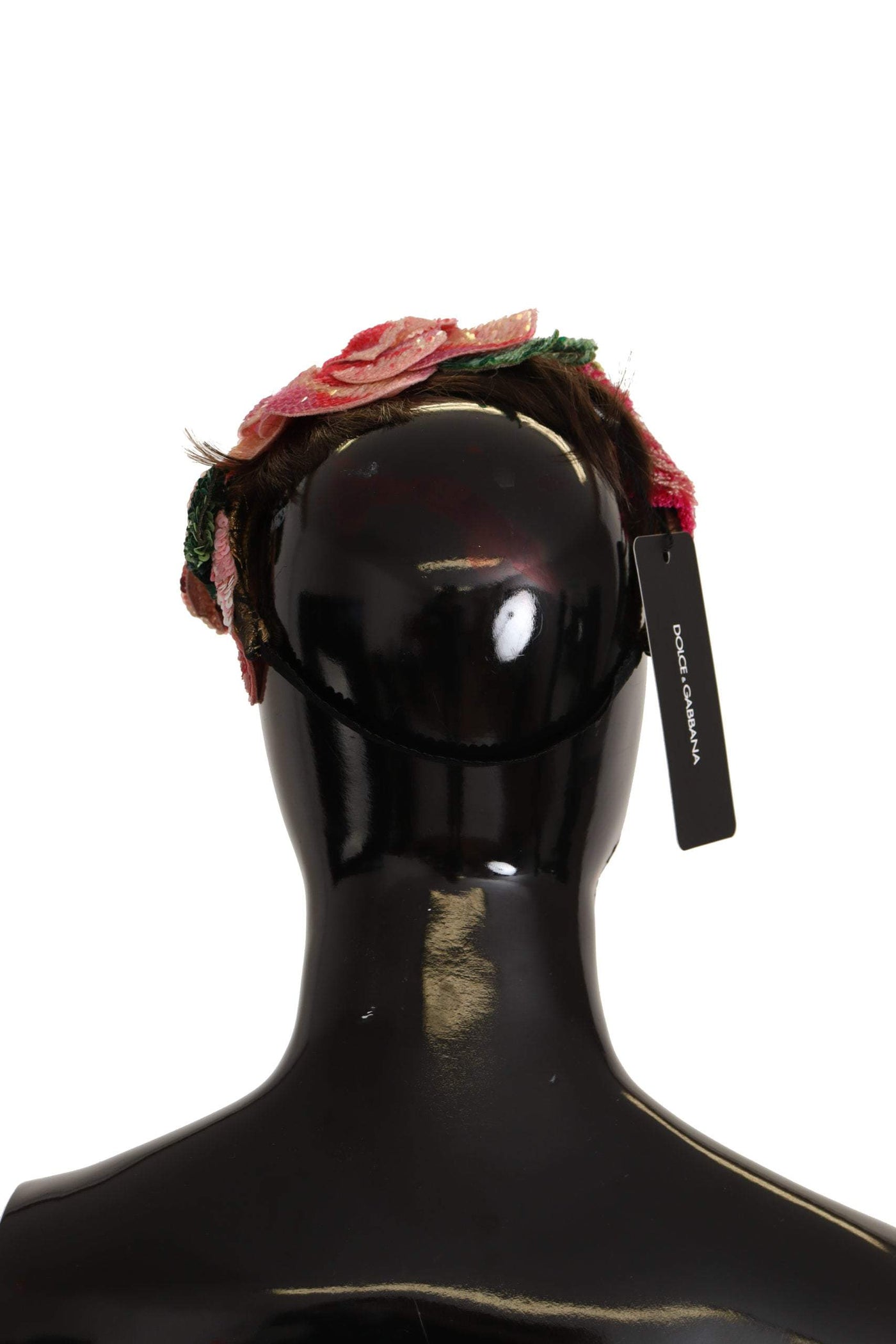 Dolce & Gabbana Multicolor Sequined Lurex Black Hair Headband Dolce & Gabbana, feed-1, Headbands - Women - Accessories, Multicolor at SEYMAYKA