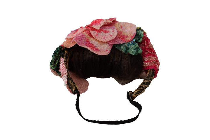 Dolce & Gabbana Multicolor Sequined Lurex Black Hair Headband Dolce & Gabbana, feed-1, Headbands - Women - Accessories, Multicolor at SEYMAYKA